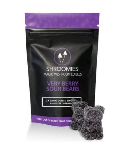 Shroomies – Very Berry Sour Gummy Bears 1000mg