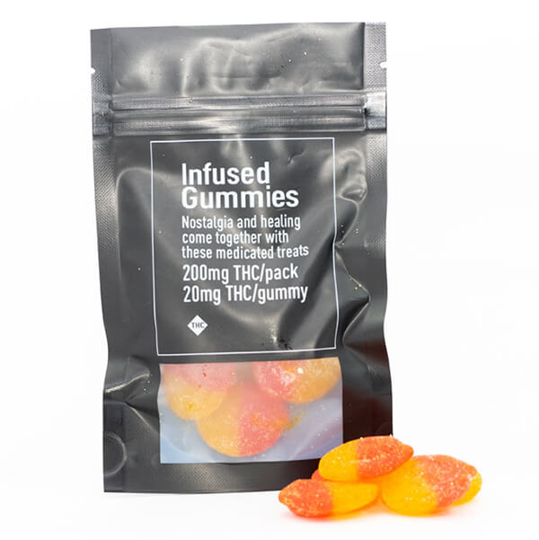 Sour Peaches 200mg THC (Custom 420)