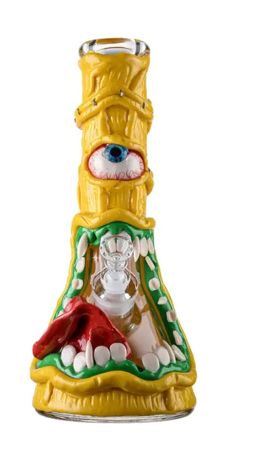 FAMOUS DESIGN PAPAYA 12 IN BEAKER WATER PIPE