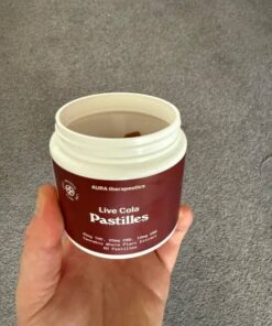 Aura Therapeutics Live Cola Pastilles 40mg THC, 20mg CBD & 10mg CBG. 60 pack